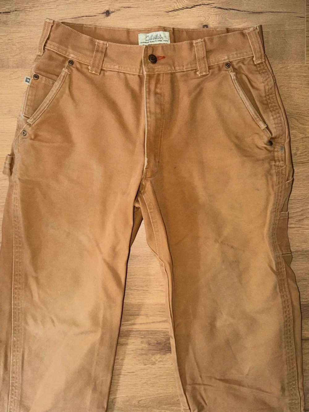 Cabela's Men's 32X32 Roughneck Cargo Pants in Brown Tan - Picture 2 of 13